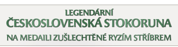 Legendární československá stokoruna na medaili zušlechtěné ryzím stříbrem